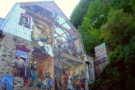 Fresque, place royale, Qu�bec